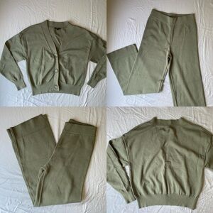 Dynamite green knit matching set